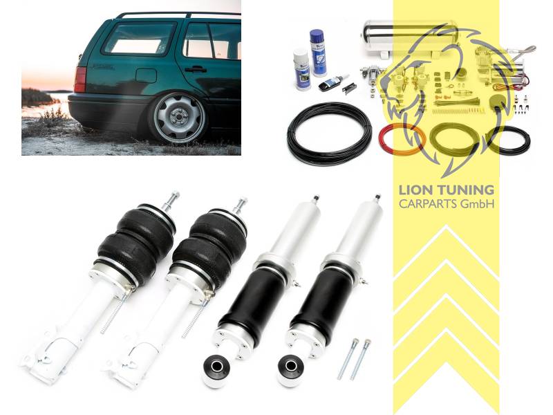 11,5L Tank chrom / ViAir Kompressor chrom, fest, weiss, nicht für Syncro, Stahl verzinkt, Eintragungspflichtig / Teilegutachten wird nach Kauf spezifisch ausgestellt